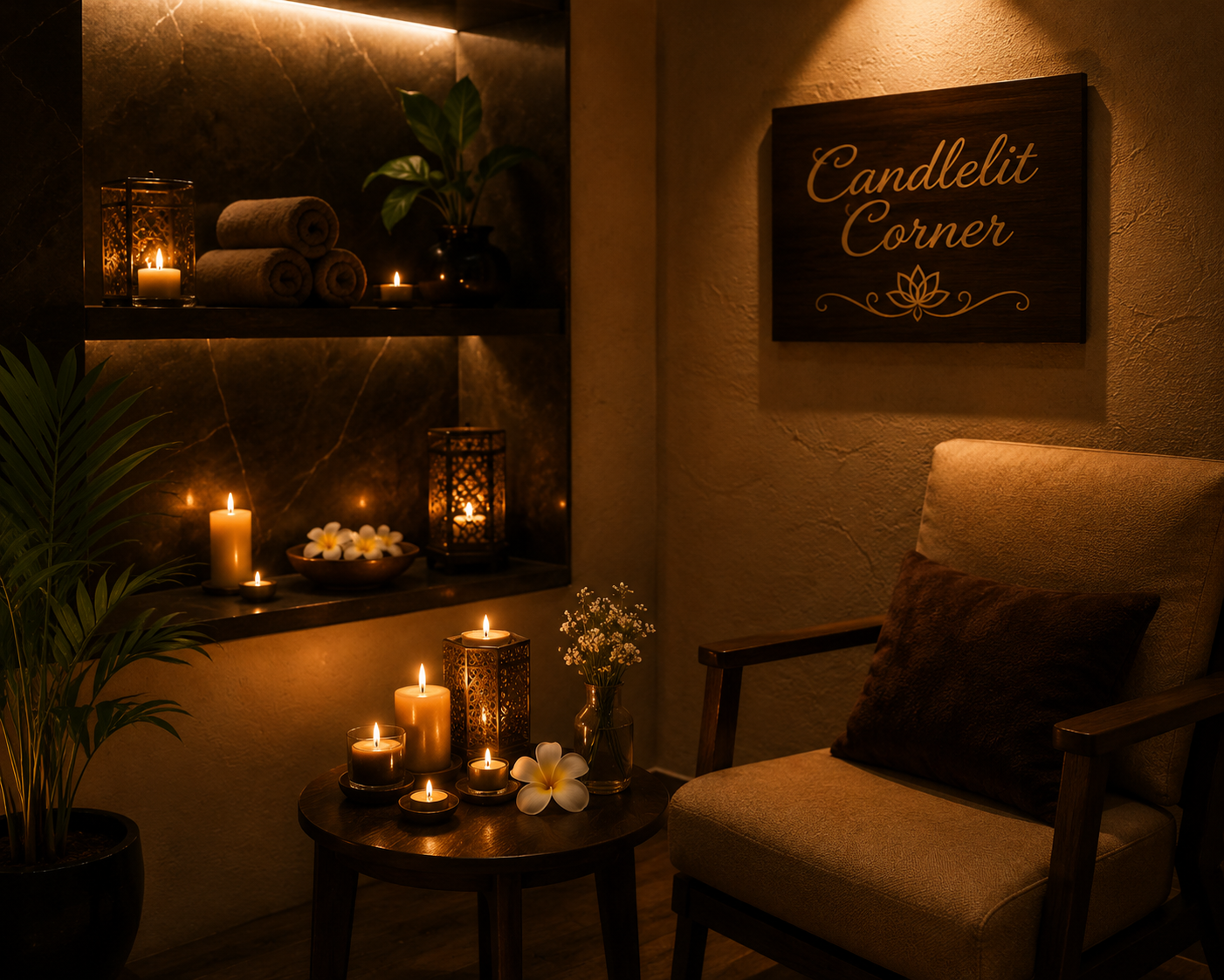 Candlelit Corner at Ocean Spa